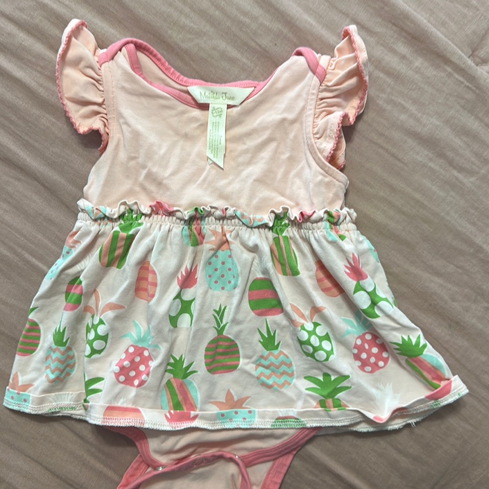 Matilda Jane pineapple romper